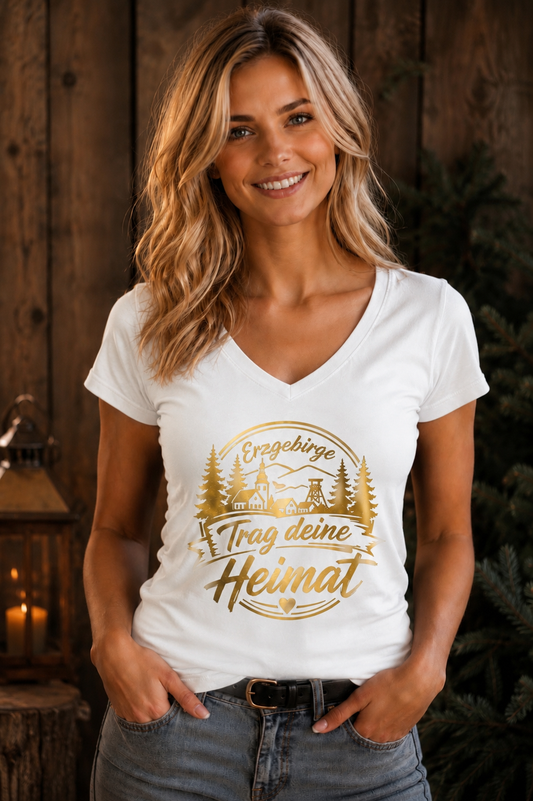 Trag deine Heimat - Erzgebirge | Premium T-Shirt | Damen