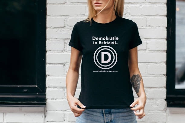 T-Shirt "Freunde der Demokratie" D-Logo / Damen