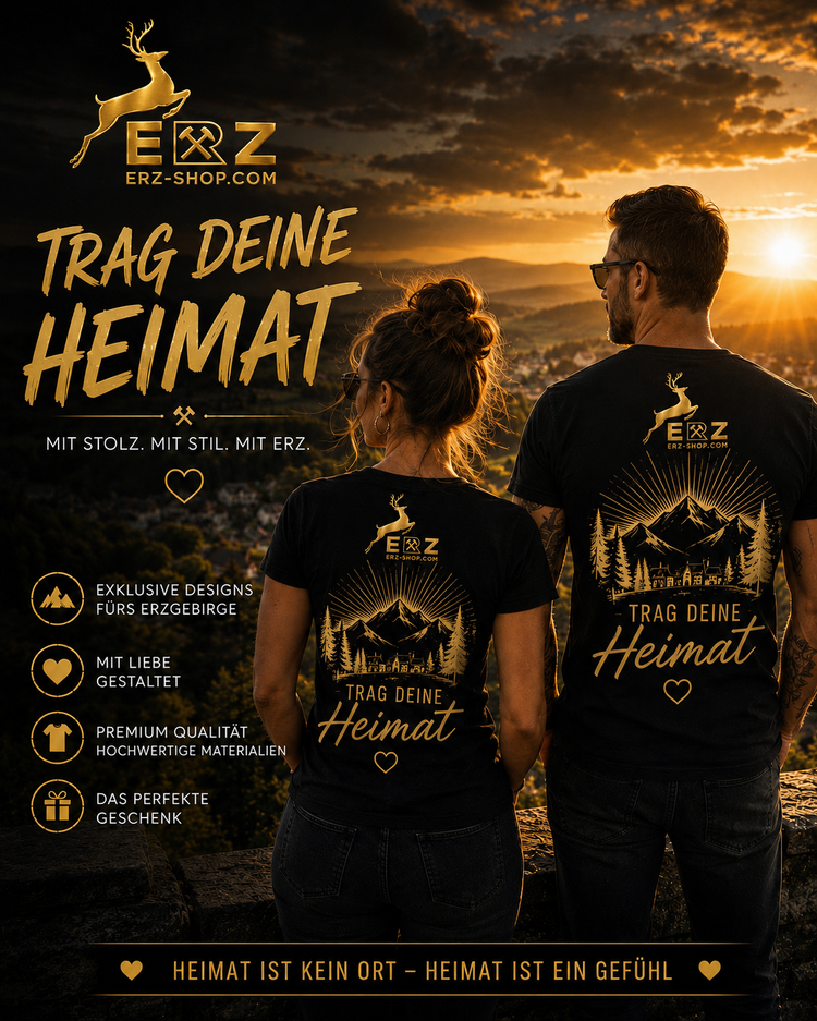 Trag deine Heimat Erzgebirge T-Shirts