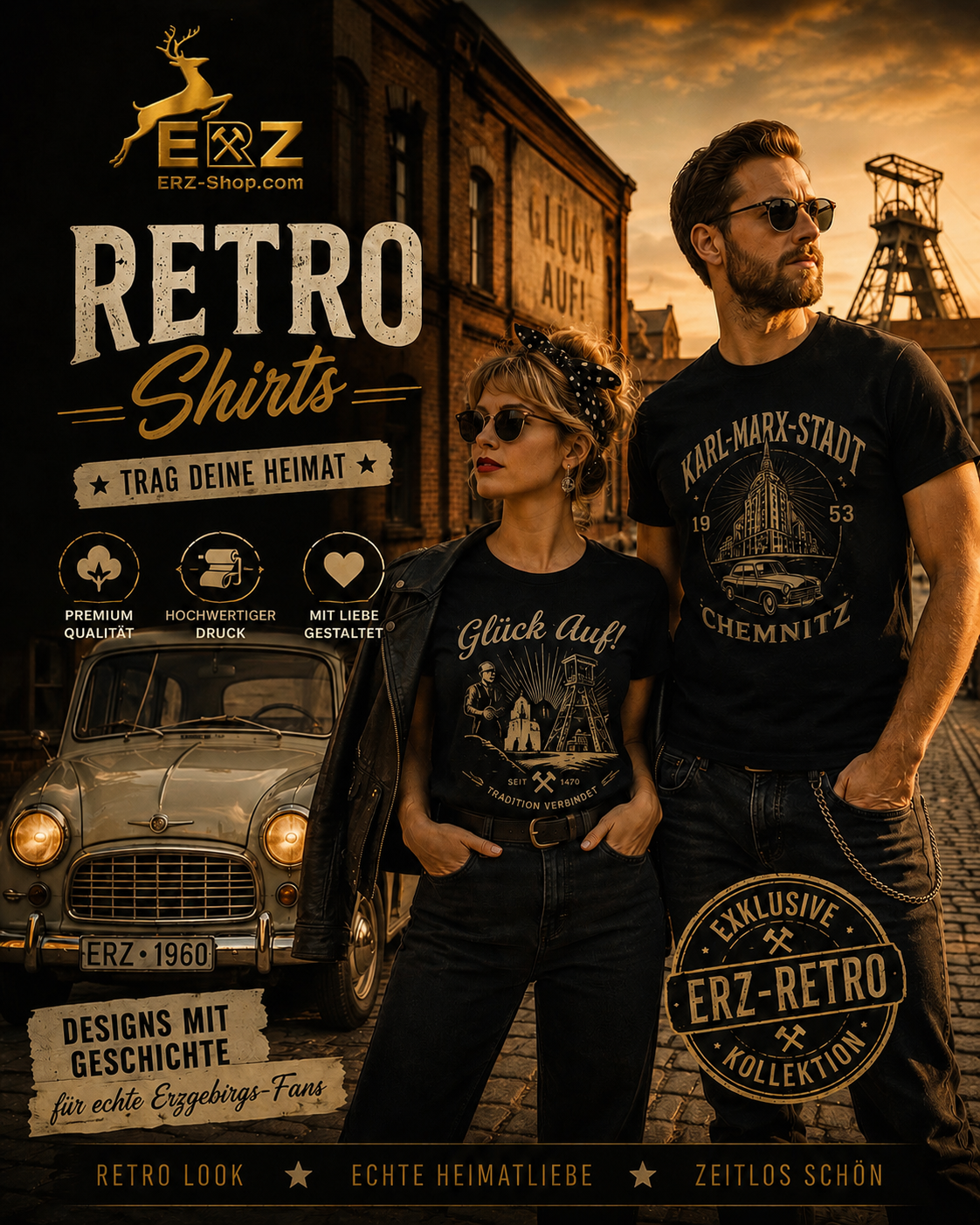 Retro Shirts „Erinnerung tragen – Stil zeigen."