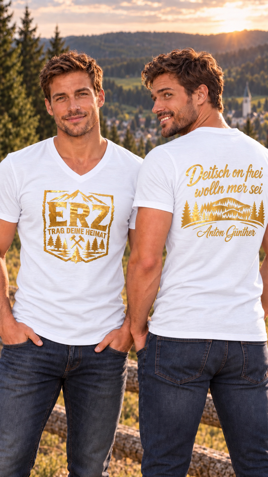 Anton Günther Shirt "Deitsch on frei" | Fanartikel zum Album | Herren