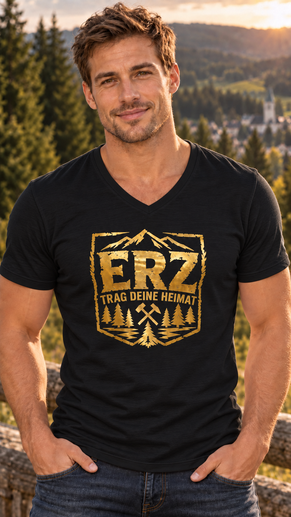 Anton Günther Vergaß dei Haamit net | Shirt | Fanartikel zum Album | Erzgebirge | Herren