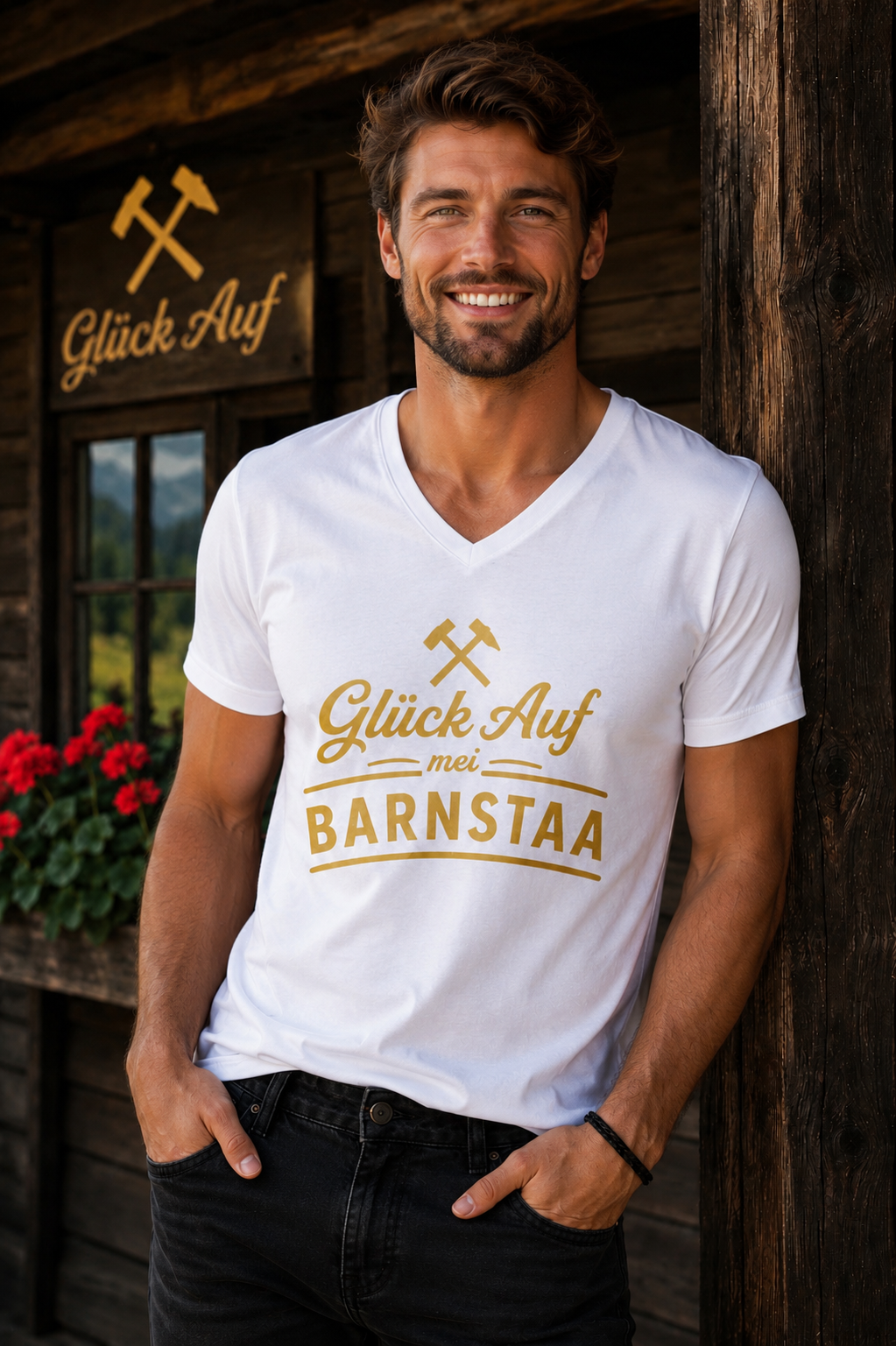 Glück Auf mei Barnstaa | ERZ-Design | Herren