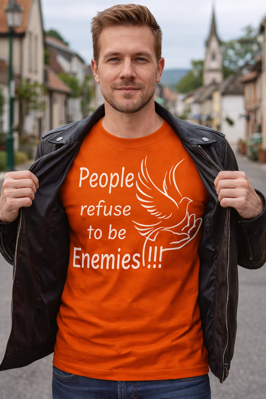 T-Shirt "weigert Euch Feinde zu sein" (englisch) / Herren