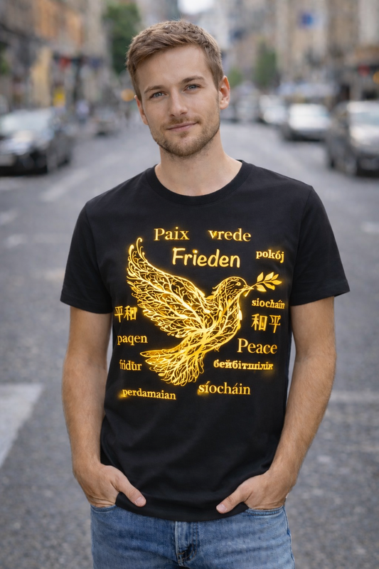 T-Shirt Friedenstaube Gold Edition / Herren