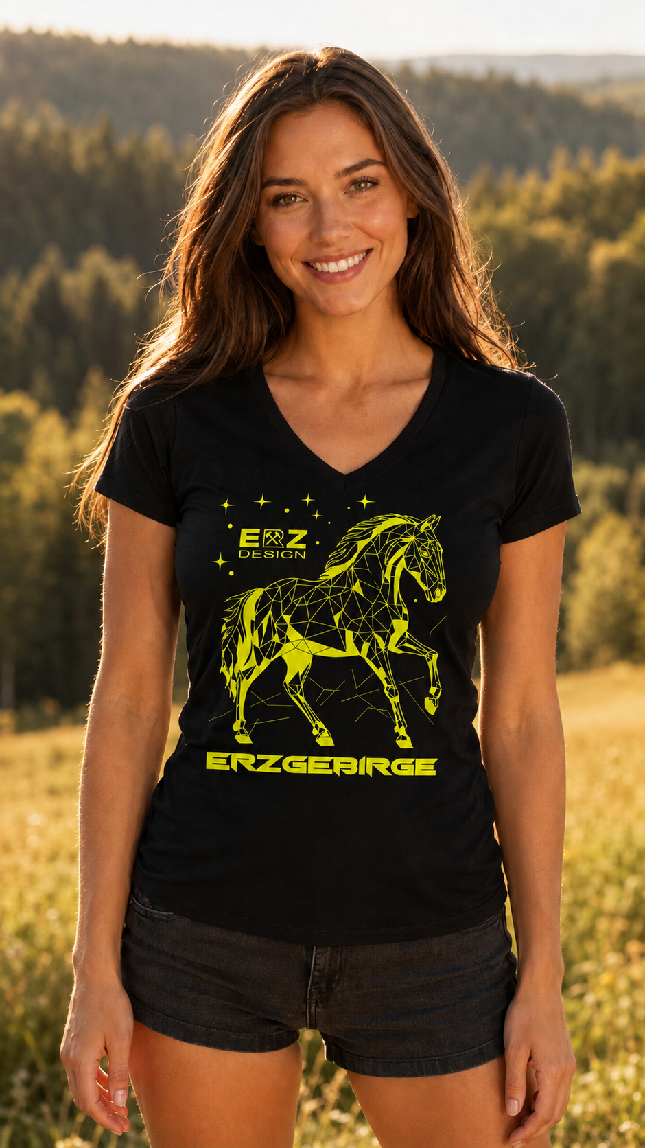 Erzgebirge ERZ-Shop Shirt T-Shirt Haamit Trag Deine Heimat ERZ Design Arzgebirg 