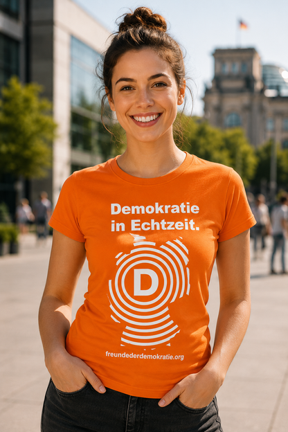 T-Shirt "Freunde der Demokratie" | Schockwelle | Damen