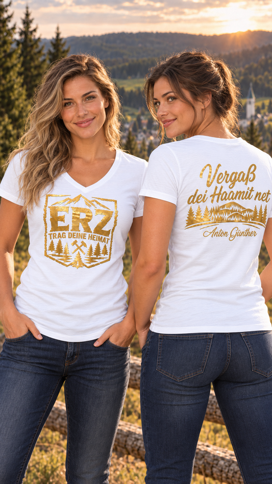 Anton Günther Vergaß dei Haamit net | Shirt | Fanartikel zum Album | Erzgebirge | Damen