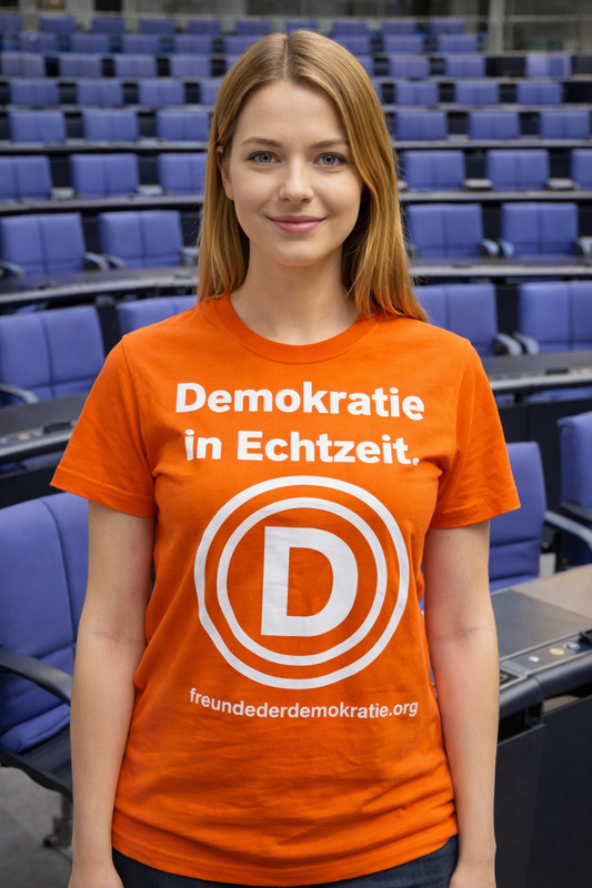 T-Shirt "Freunde der Demokratie" D-Logo / Damen