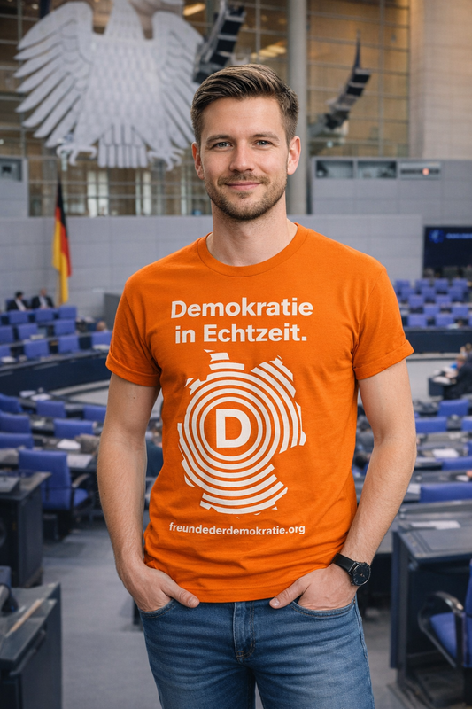T-Shirt "Freunde der Demokratie" Schockwelle / Herren
