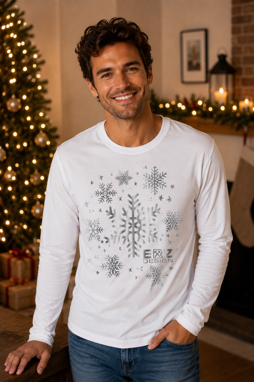 ERZ Schneekristalle silber * Herren