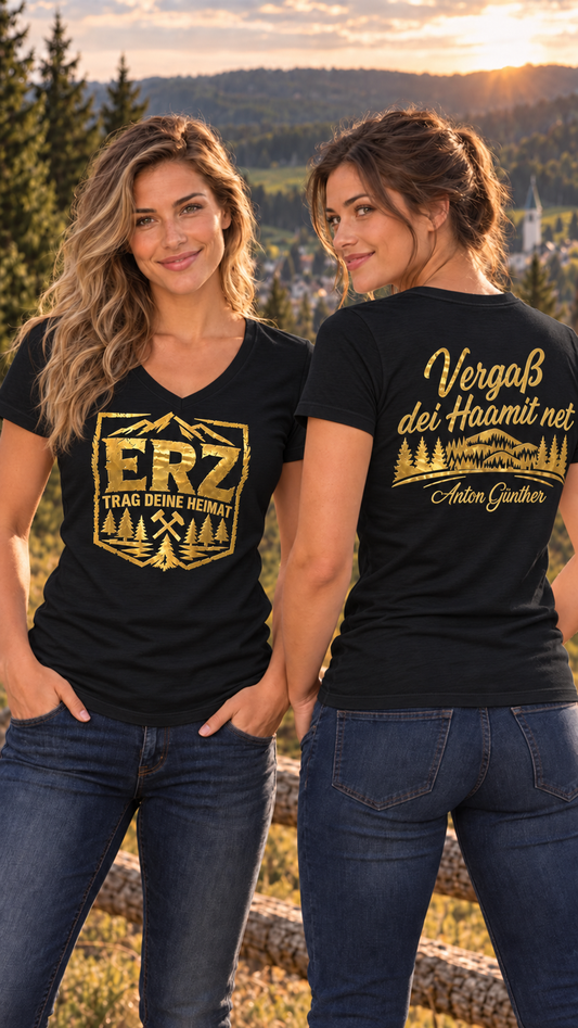 Anton Günther Vergaß dei Haamit net | Shirt | Fanartikel zum Album | Erzgebirge | Damen