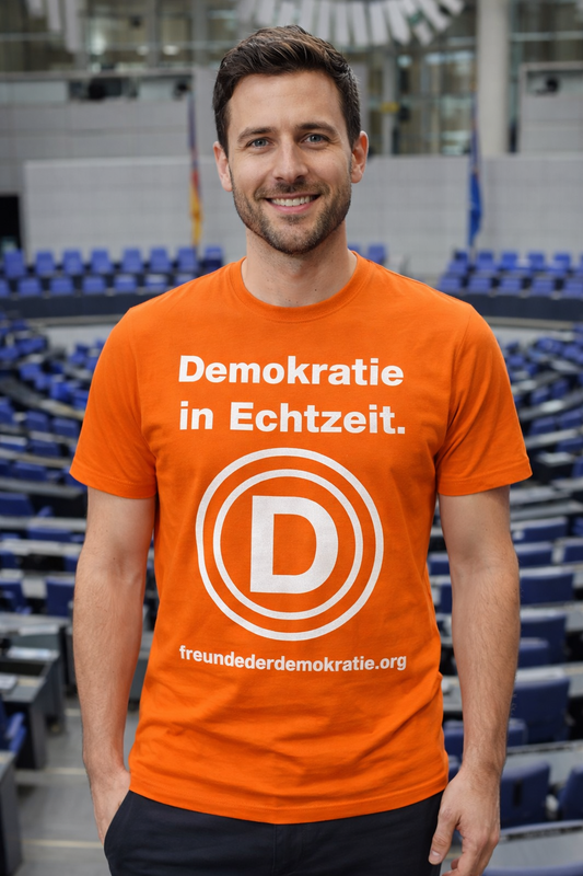 T-Shirt "Freunde der Demokratie" D-Logo / Herren