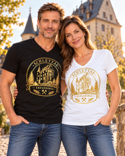 Schlettauer Schloss - Erzgebirge | Premium T-Shirt | Damen
