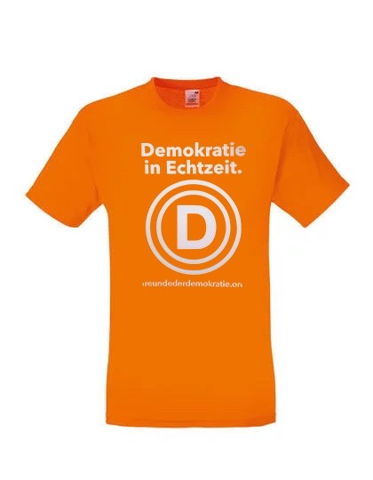 T-Shirt "Freunde der Demokratie" D-Logo / Herren