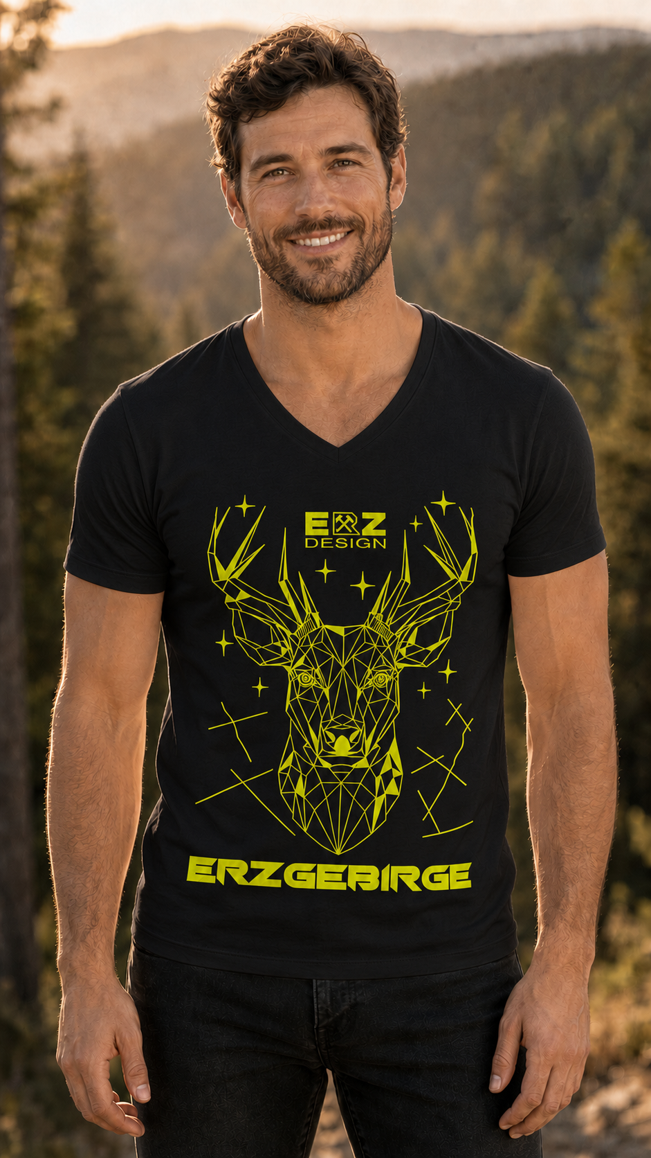 Erzgebirge ERZ-Shop Shirt T-Shirt Haamit Trag Deine Heimat ERZ Design Arzgebirg 