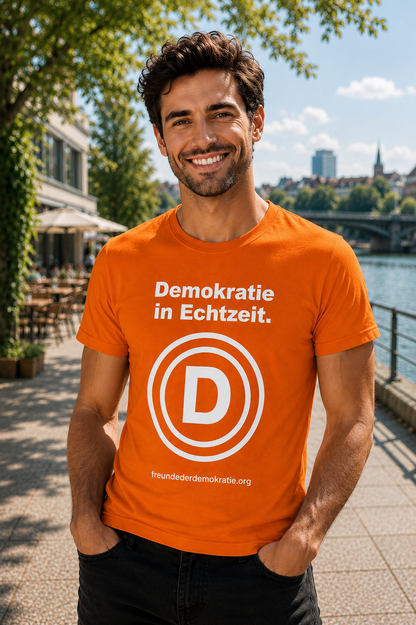T-Shirt "Freunde der Demokratie" | D-Logo | Herren