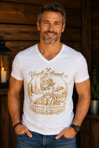 Anton Günther Shirt | Vergaß dei Haamit net | Erzgebirge | Herren