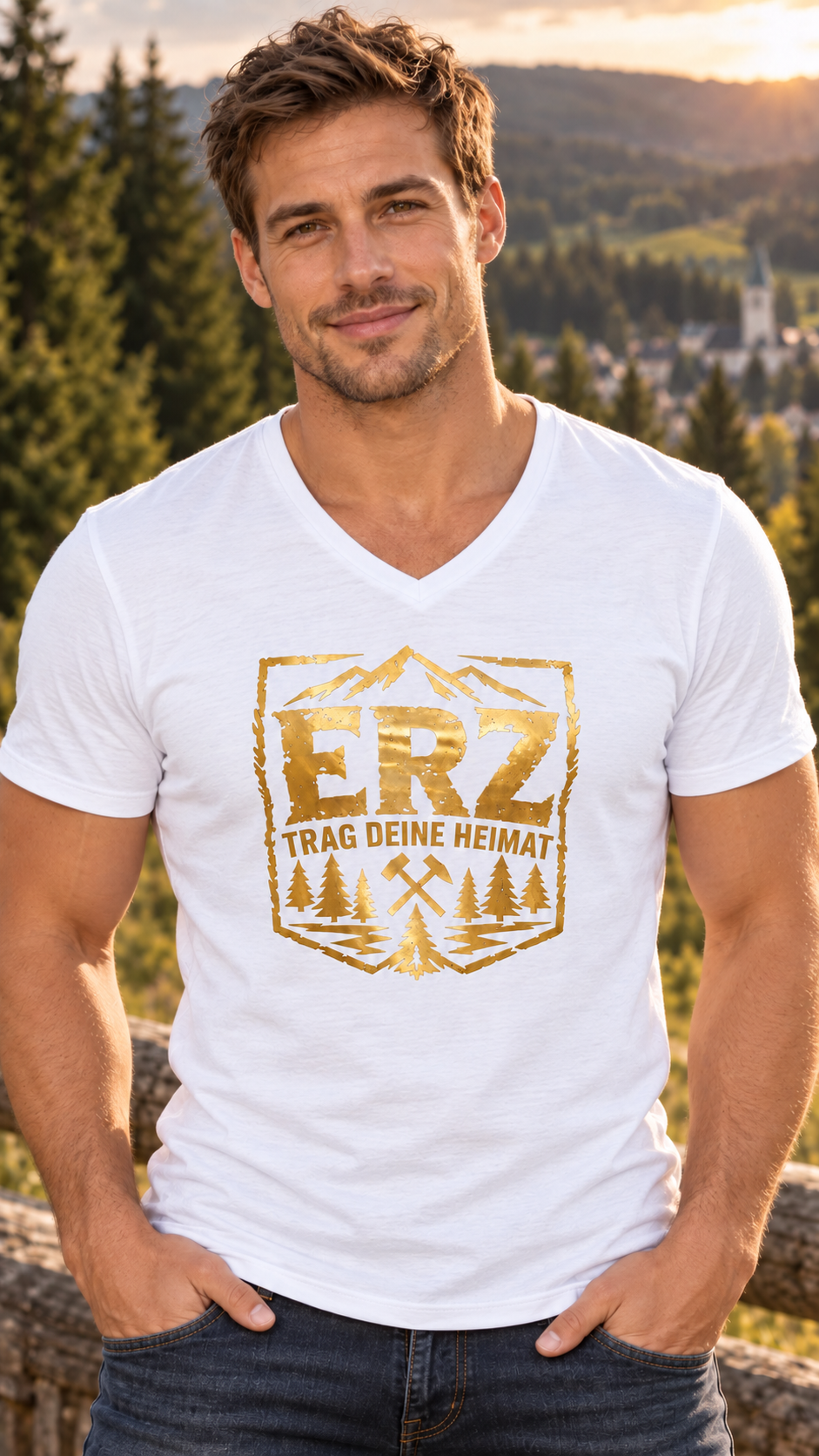 Anton Günther Vergaß dei Haamit net | Shirt | Fanartikel zum Album | Erzgebirge | Herren