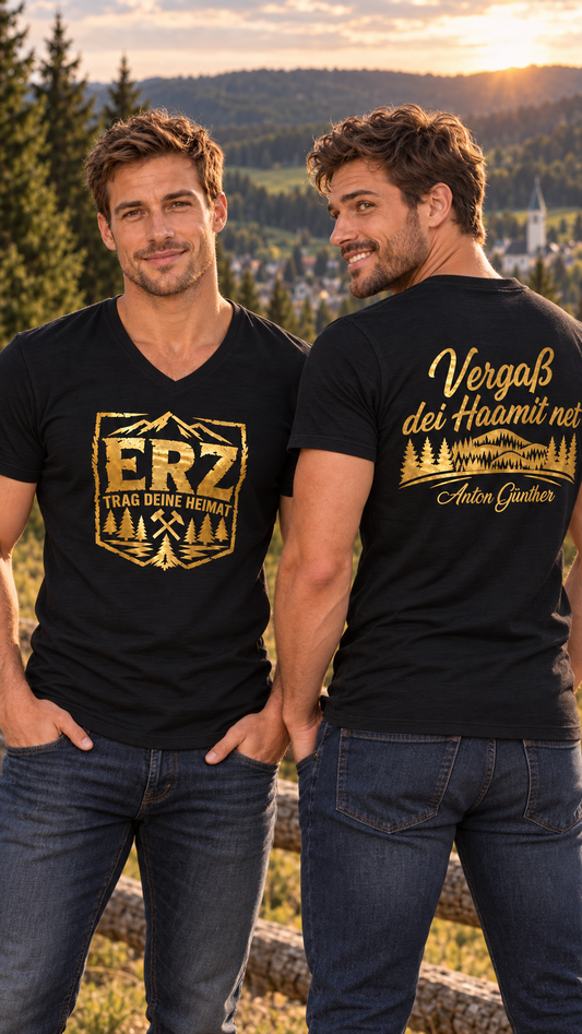 Anton Günther Vergaß dei Haamit net | Shirt | Fanartikel zum Album | Erzgebirge | Herren