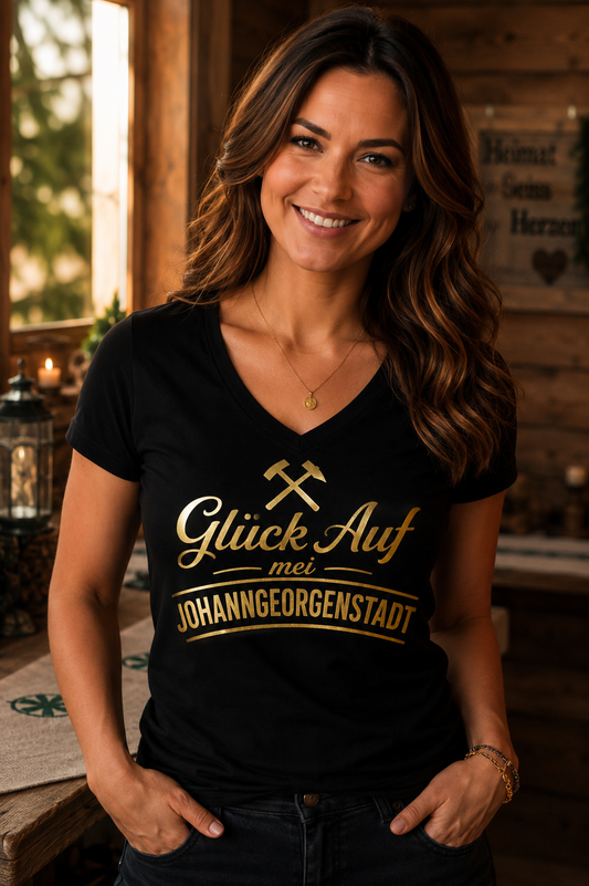 Glück Auf mei Johanngeorgenstadt | ERZ-Design | Damen