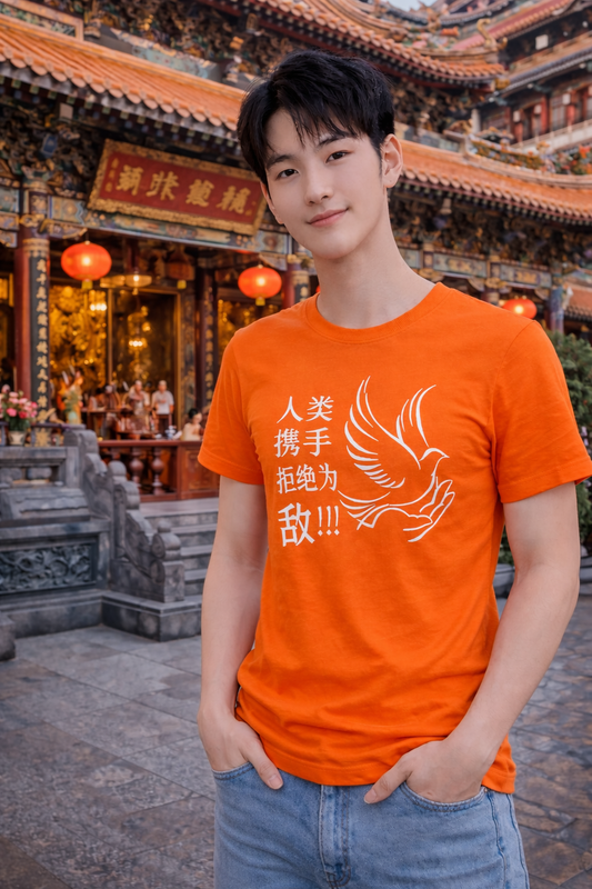 T-Shirt "weigert Euch Feinde zu sein" (chinesisch) / Herren