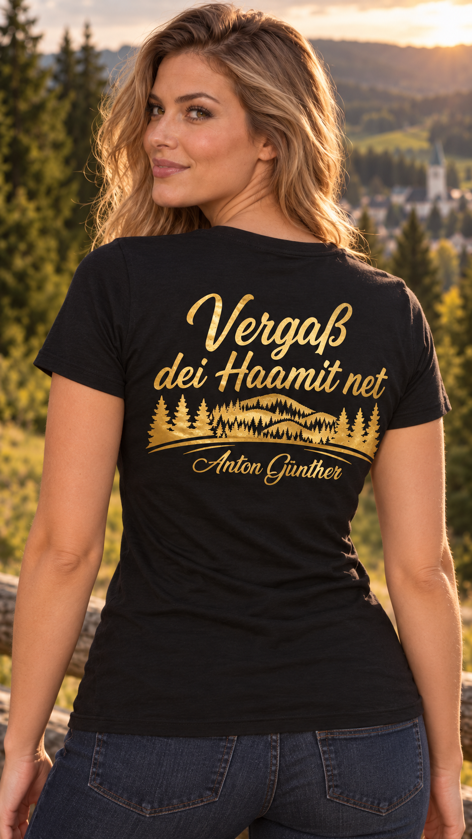 Anton Günther Vergaß dei Haamit net | Shirt | Fanartikel zum Album | Erzgebirge | Damen