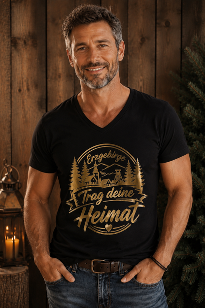 Trag deine Heimat - Erzgebirge | Premium T-Shirt | Herren