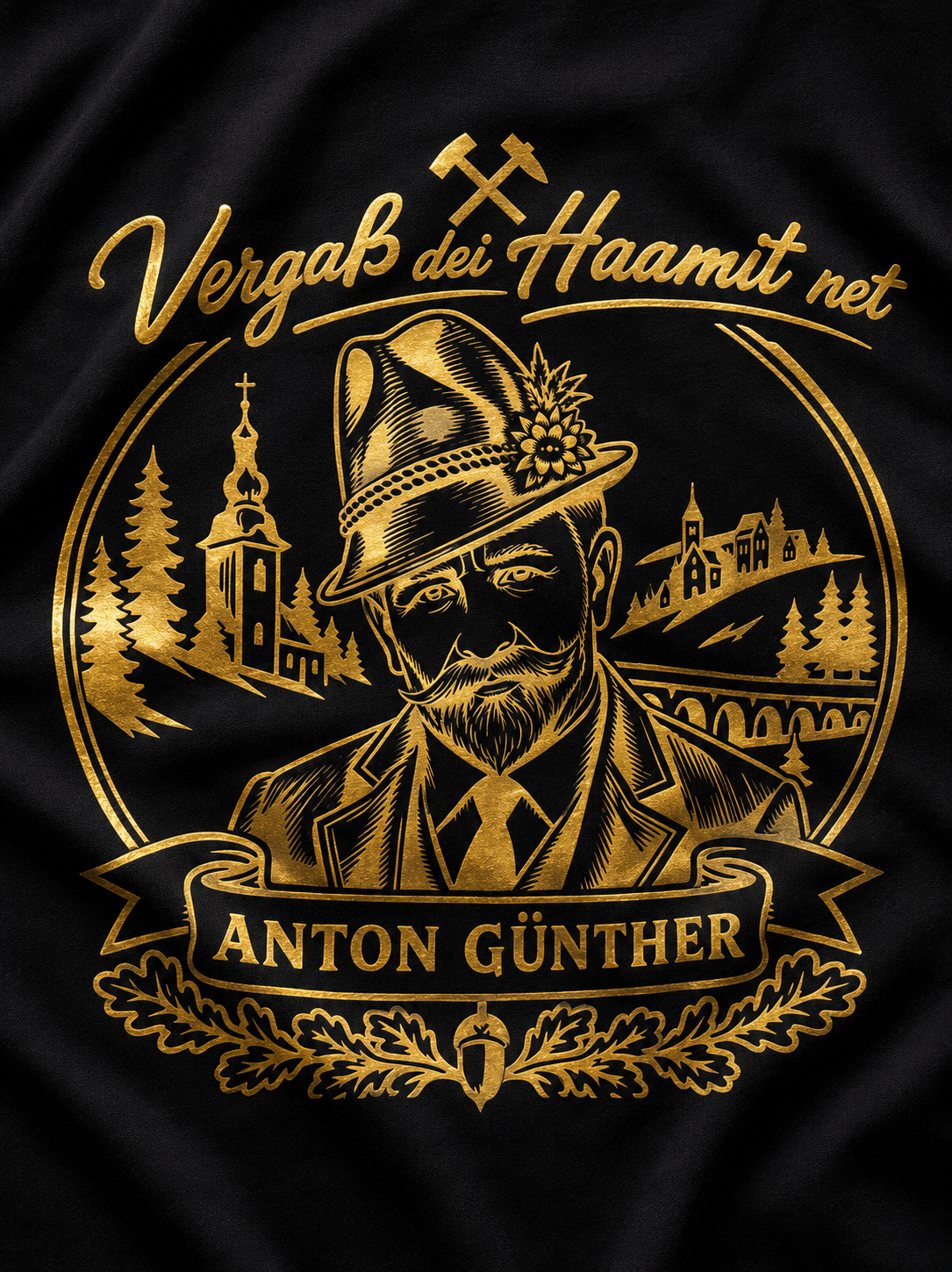 Anton Günther Shirt | Vergaß dei Haamit net |Erzgebirge | Damen