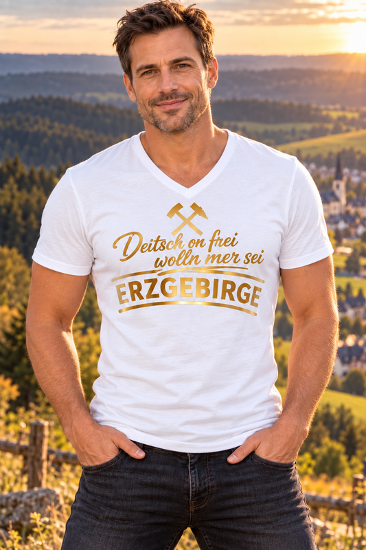 Anton Günther Deitsch on frei wolln mer sei | Shirt | Erzgebirge | Herren