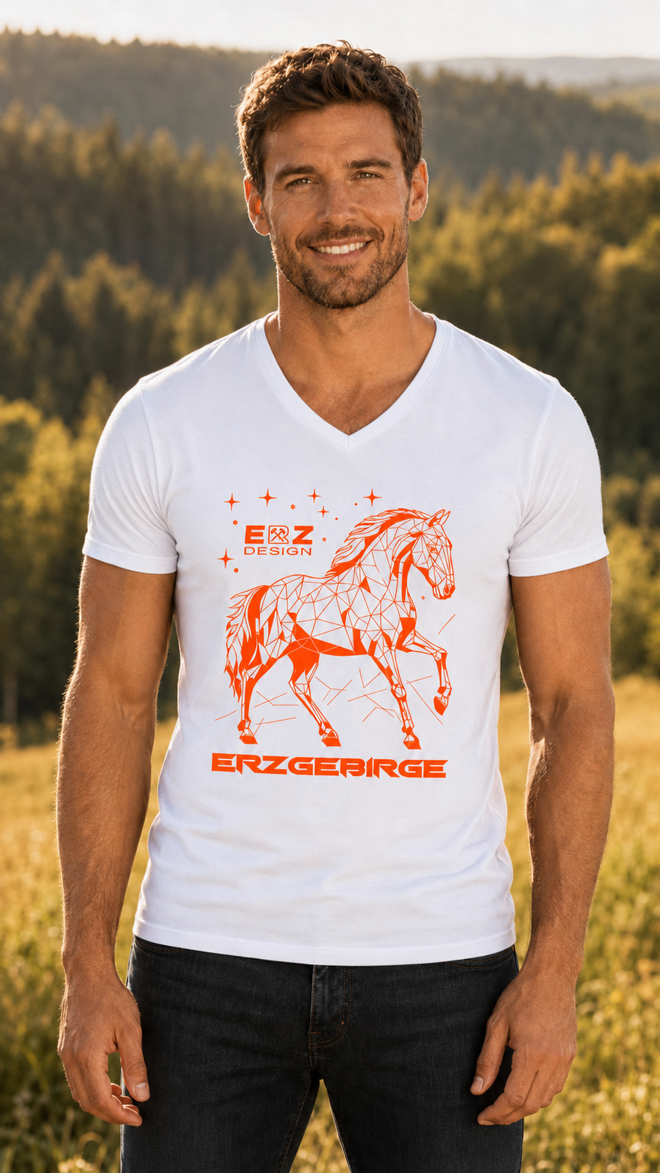 Erzgebirge ERZ-Shop Shirt T-Shirt Haamit Trag Deine Heimat ERZ Design Arzgebirg 