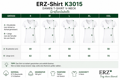 Deitsch on frei wolln mer sei | Shirt | Erzgebirge | Damen