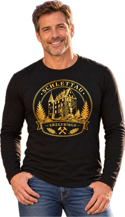 Schlettauer Schloss - Erzgebirge | Premium LongSleeve | Herren