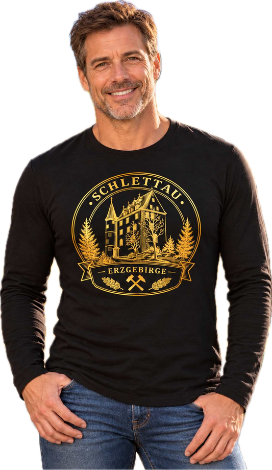 Schlettauer Schloss - Erzgebirge | Premium LongSleeve | Herren
