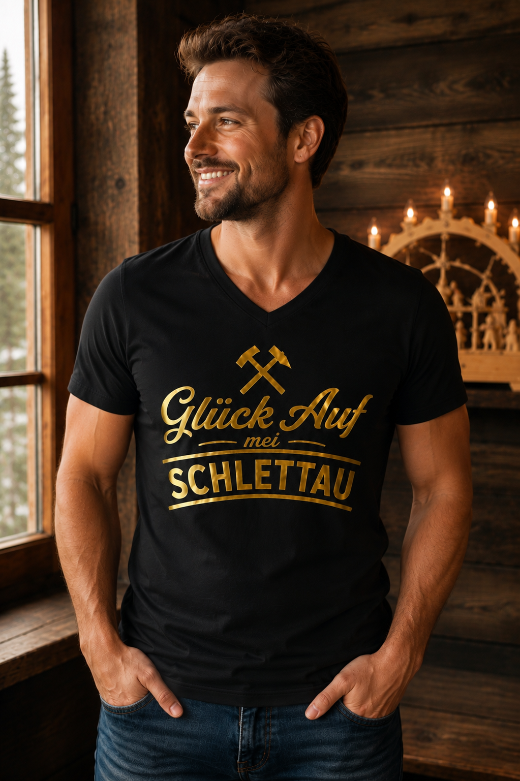 Erzgebirge ERZ-Shop Shirt T-Shirt Haamit Trag Deine Heimat ERZ Design Arzgebirg 